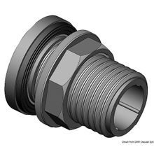 Osculati Hose connector w nut 1 2, 52.197.01