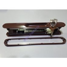 8CI 244 Защелка Бета с  ключом двусторонняя (коричневая 8017) 12 шт.