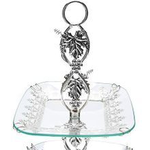 26658 Конфетница 2х ярус 29х29х47см ВАНЕССА LR(х8)