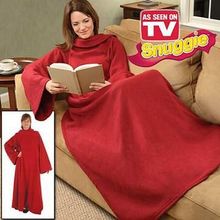 Плед с рукавами Snuggie, красный (розовый)