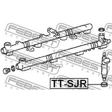 Кольцо Уплотнительное Форсунки Впрыска Топлива Toyota Cresta Gx90 Jzx9# Lx90 Sx90 1992.10-1996.09 [Jp] Febest арт. TTSJR