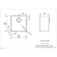 Мойка Reginox Kansas 40x40 Cuadrat  LUX 3,5 (c box) L