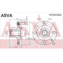 Ступица Колеса | Перед Прав Лев | Hyundai  Sonata Ef 1998-2004 ASVA арт. HYWH004