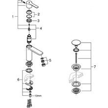 Смеситель Grohe Lineare New для раковины, 23791001