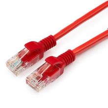 Кабель патч-корд UTP 5е категории 0.25 м, красный, Cablexpert (PP12-0.25M R)