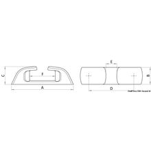 Osculati Capri SS roller fairlead 210mm, 40.305.00