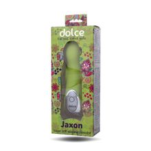 ToyFa Нежно-зелёный вибратор Dolce Jaxon - 12,5 см. (зеленый)