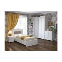 Система Мебели Детская Италия-5 мягкая спинка белое дерево