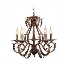 Подвесная люстра "свечи" OML-782 золотисто-ржавый E14 5*40W 220V арт.OML-78203-05