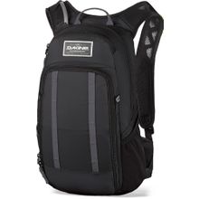 Черный молодежный маленького размера рюкзак для велосипеда Dakine Amp 12L Reservoir Black 005 с креплением для шлема