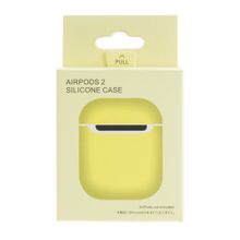 Силиконовый чехол AirPods Soft Touch Slim, mellow yellow