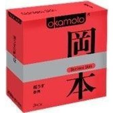 Okamoto Ультратонкие презервативы OKAMOTO Skinless Skin Super thin - 3 шт.