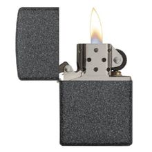 Зажигалка серая матовая Zippo с покрытием Iron Stone