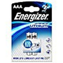 Батарейка AAA Energizer Ultimate LITHIUM LR03 FR03 литиевая (2 шт упаковка) мизинчиковая