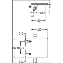 Смеситель для ванны и душа CEZARES CASCADO-F-VD-01 CASCADO-F-VD-01