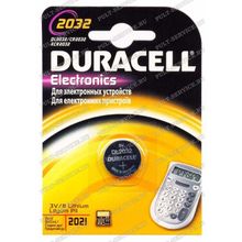 Батарейка Duracell CR2032 (3V) блист-1