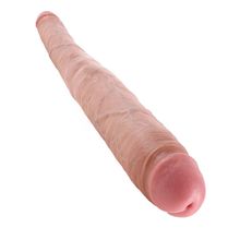 Двусторонний дилдо 16  Tapered Double Dildo - 40,6 см. (телесный)