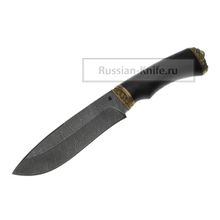 Нож Волк (дамасская сталь), венге