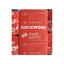 Утеплитель Роквул (Rockwool) Лайт Баттс 3м2 (0.3м3) толщ. 100мм