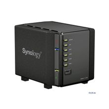 Synology DiskStation DS411slim 1,6GhzCPU 256Mb RAID0,1,10,5,5+spare,6 up to 4HDDs SATA 2,5 2xUSB 1eSATA 1GigEth iSCSI 1xIPcam(up to 8) 1xPS p n: DS411slim