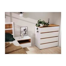 Case Комод с четырьмя ящиками Rialto, белый дуб вотан