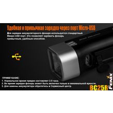 Fenix Велосипедный фонарик Fenix BC25R, на светодиоде XP-G3 NW