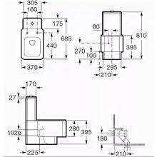 Унитаз-компакт Roca Element 342577000 напольный с бачком 341570000