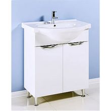 Aqwella Тумба с раковиной Лайн 65 с корзиной