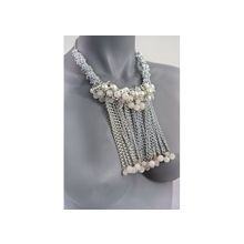 Колье с розовыми кварцами