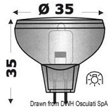 Osculati Halogen bulb G4 12 V 20 W, 14.921.20