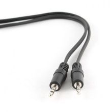 Кабель аудио 3.5 stereo plug -> 3.5 stereo plug, 0.7 м, черный, 5bites (AC35J-007M)