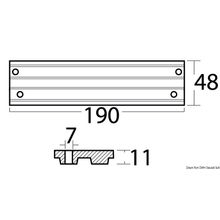 Osculati Alumin anode engine rods Mercury Mariner 30 200 HP, 43.434.11