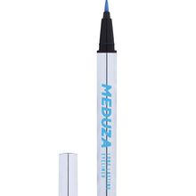 LAMEL PROFESSIONAL Подводка-фломастер для глаз Meduza Brush Eyeliner, стойкая, оттенок: 401 голубой