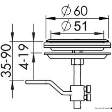 Osculati Flush pull, SS, no lock, 38.152.01