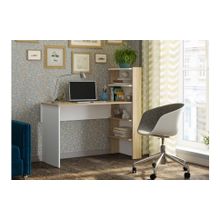 Case Компьютерный стол №3 Дуб сонома Белый