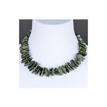 Бусики-Колечки Бусы Серафинит "Изумрудное сияние" арт.П3672