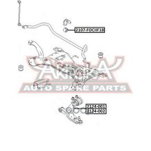 Втулка Стабилизатора | Перед Прав Лев | Ford  Focus Ii 2004- D=18,5 Мм ASVA арт. 2107FOCIIF18