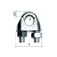 Maritim Зажим для троса оцинкованный 16 мм M12 0902-0616