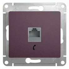 Розетка телефонная 1xRJ11 GLOSSA, сиреневый туман |  код. GSL001481T |  Schneider Electric