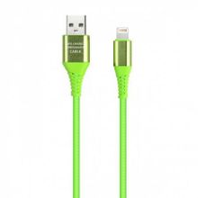 Кабель USB 2.0 Am=>Apple 8 pin Lightning, 1 м, салатовый, коробка, Smartbuy (iK-512ERGbox salad)
