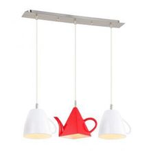 Подвесной светильник CAFETERIA белый красный E14 3*40W A6605SP-3WH
