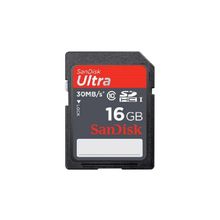 Карта Памяти SD 16GB SanDisk Ultra SDHC Class 10 30MB s