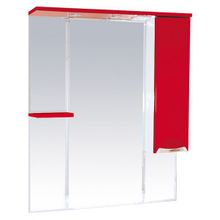 Misty Зеркальный шкаф Кристи 90 R красный, эмаль