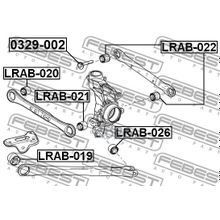 Болт С Эксцентриком | Зад Прав Лев | Land Rover Freelander Ii 2006-2014 Febest арт. 0329002