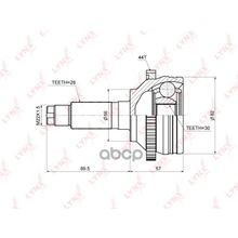 Шрус Наружный | Перед Прав Лев | LYNXauto арт. CO5153A