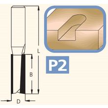 Фреза пазовая D10 B32 Z2 хвостовик 12