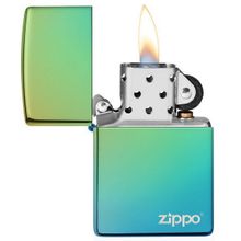 Зажигалка зеленая глянцевая Zippo с покрытием High Polish Teal