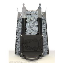 Императрица Екатерина Великая стоун  в черном янтаре Банная печь