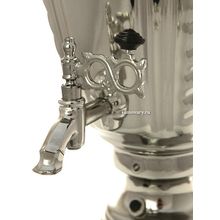 Электрический Тульский самовар 3 литра никелированный конус с автоматическим отключением при закипании, арт. 110332к