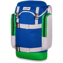 Скейт рюкзак сине серого цвета с креплением скейтборда Dakine Lid 26L Pwy Portway с эргономичными плечевыми ремнями